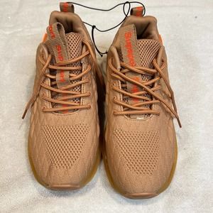 Mens Beige Non-slip Running Shoes NWOT Size 8 SupSport EU 42 Spiral Sole UNIQUE